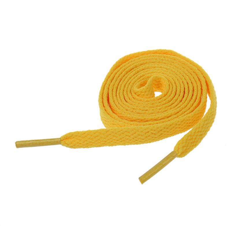 44 &quot;Solid Flat Shoelaces Strings Laces For Sneaker Yellow