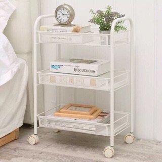 Kệ sắt 3 tầng bánh xe