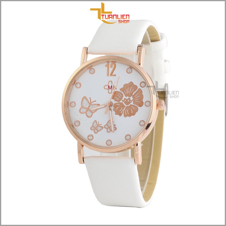 Đồng Hồ Nữ Chính Hãng CMK, Dây Da, 3 Kim Trẻ Trung, Xinh Xắn (Chọn màu yêu thích)