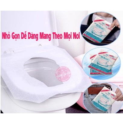 Miếng lót bồn cầu vệ sinh tự phân huỷ tiện lợi khi đi Du Lịch