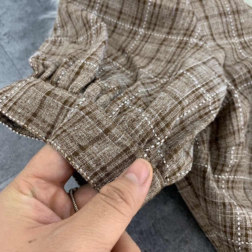 Váy Caro Mix Nơ Hack Eo