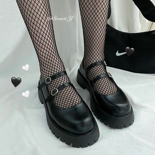 [Có ảnh thật - Order] Giày búp bê JK - Lolita quai cài đế cao dày đẹp 4cm