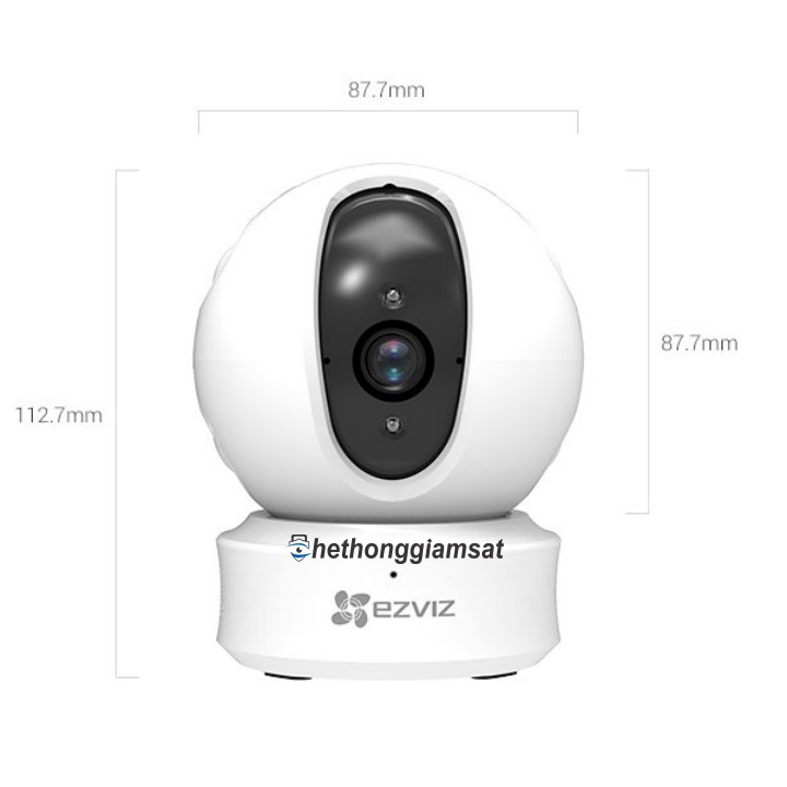 [Mã 273ELHA100K0 hoàn 7% đơn 500K] Camera EZVIZ C6CN (C6N) CS-CV246 1080p và 720p - Hàng Chính Hãng, Bảo Hành 24 Tháng