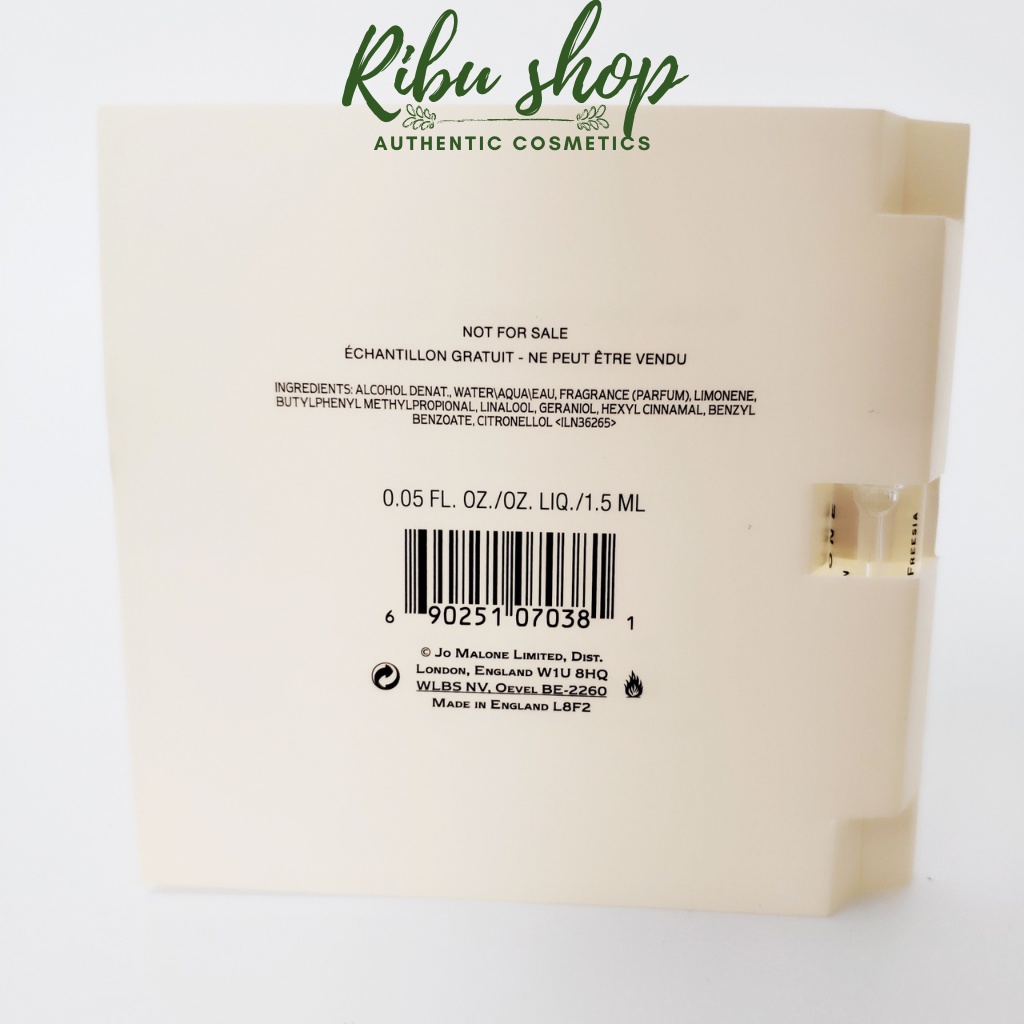 Mẫu thử nước hoa Jo Malone vial 1.5ml tách set Sephora - Ribu shop