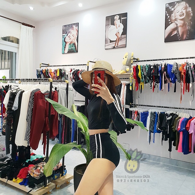 Bikini, đồ bơi tay dài đen ĐI BIỂN | BigBuy360 - bigbuy360.vn