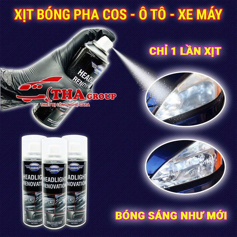 Bộ Xịt Nano Đánh Bóng Đèn Pha Nâng Cấp HERIOS, Dụng Cụ Làm Sạch Ống Kính Phục Hồi Đèn Pha để Chăm Sóc Xe Hơi