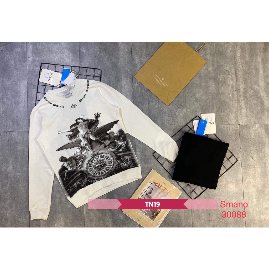 Áo Nỉ Nam, Áo Dài Tay Nam in 3d đồng hồ MkK chất liệu nỉ poly cao cấp | BigBuy360 - bigbuy360.vn