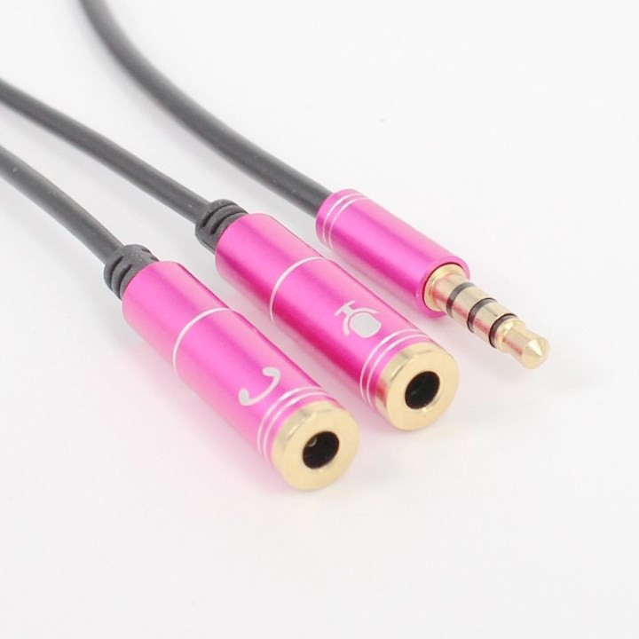 Cáp Chia Audio 3.5Mm Ra Mic Và Loa - Dây Chia Mic Và Loa (Loại Xin)