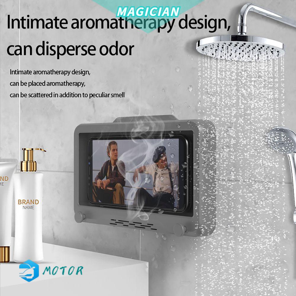 Hộp Đựng Điện Thoại Tự Dính Chống Nước Có Móc Treo Cho Bồn Tắm