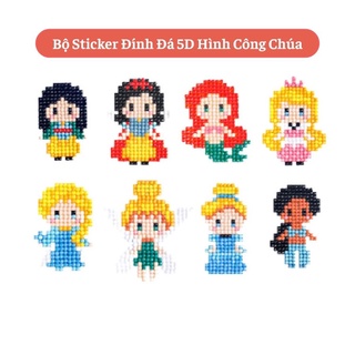 Bộ làm sticker 3d đính đá kim cương tranh đính đá cho bé