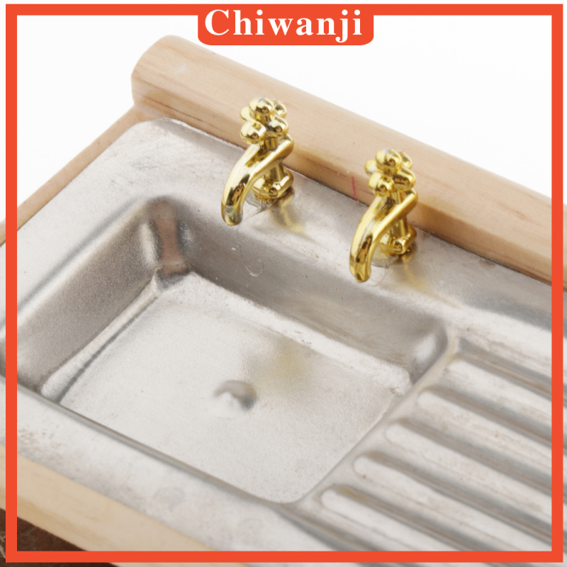 Mô Hình Tủ Chén / Tủ Chén Bằng Gỗ Tỉ Lệ 1: 12 Dùng Trang Trí Nhà Búp Bê