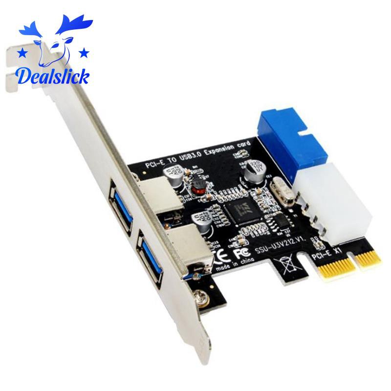 Bảng Điều Khiển 2 Cổng Pci Express Usb 3.0 Có Thẻ Điều Khiển 4pin 20 Pin | BigBuy360 - bigbuy360.vn