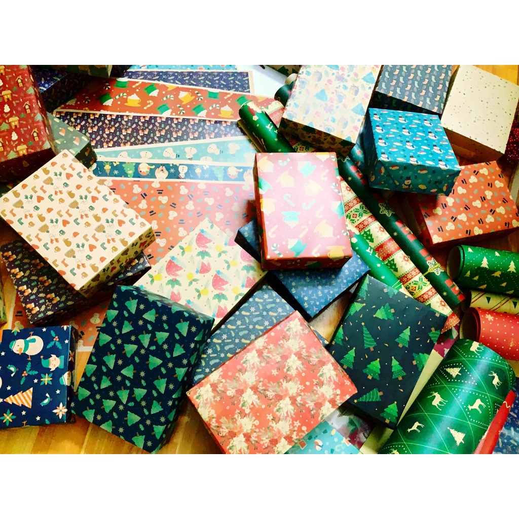 Giấy Gói Quà Kraft Nhật A3 Họa Tiết Giáng Sinh