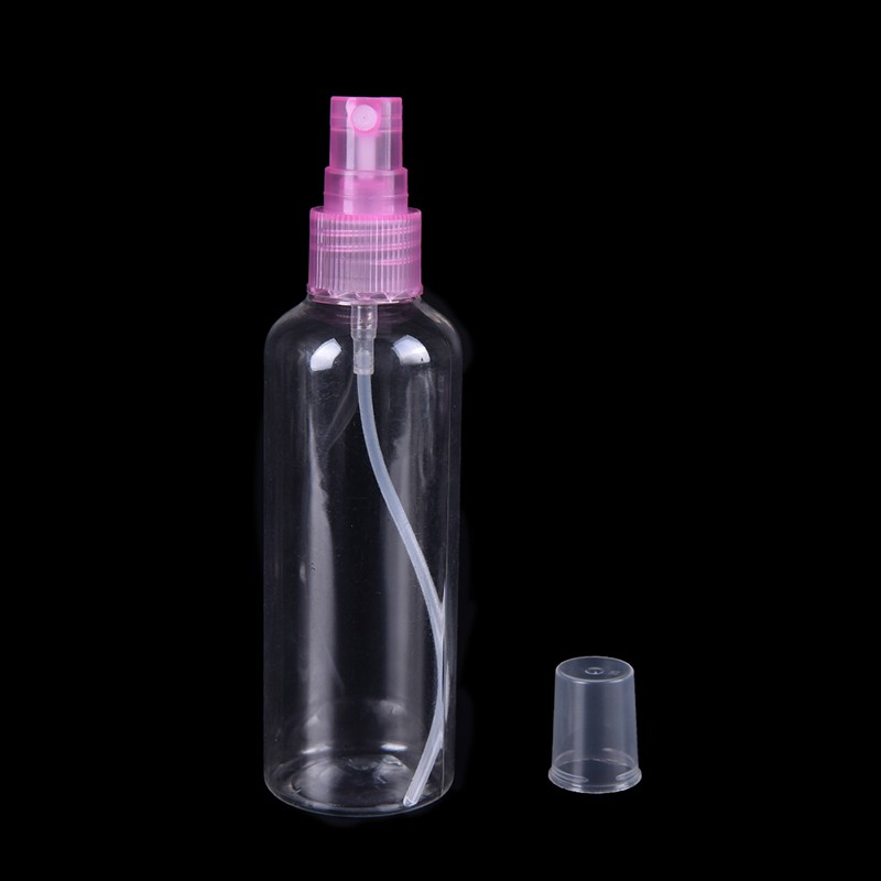 Bình Xịt Nước Hoa Mini Bằng Nhựa Trong Suốt Dung Tích 100ml