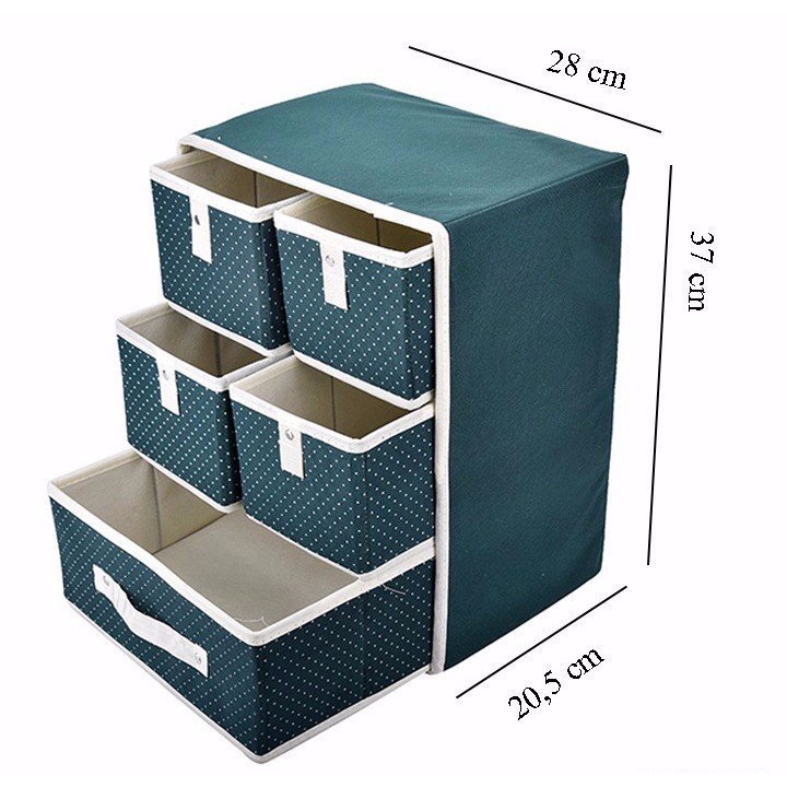 Tủ đựng đồ đa năng,quần áo cho bé, Tủ Đựng Đồ 5 Ngăn 3 tầng, nhỏ gọn tiện ích, dễ dàng sử dụng