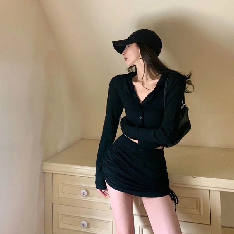 Set áo quần thể thao ôm body Ulzzang