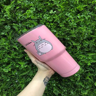 Ly Giữ Nhiệt Yeti Totoro Nắp Chống Tràn Tặng Combo B266