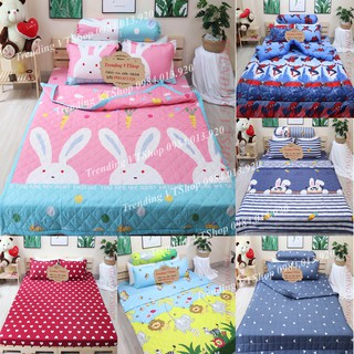 (Giá hủy diệt) Bộ 5 món chăn hè ga gối chất Poly Cotton mẫu mã đa dạng, giá cực rẻ