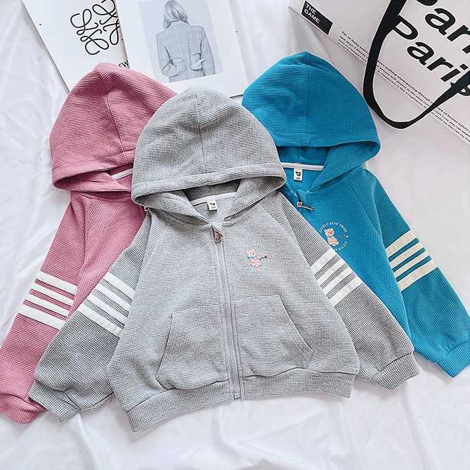 Áo Khoác Cardigan Có Mũ Trùm Thời Trang Xuân Thu 2022 Mới Cho Bé Gái