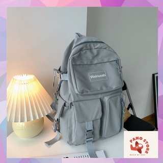 Cặp sách học sinh cấp 2, cấp 3, balo đi học nữ 2 túi weinuo B115.