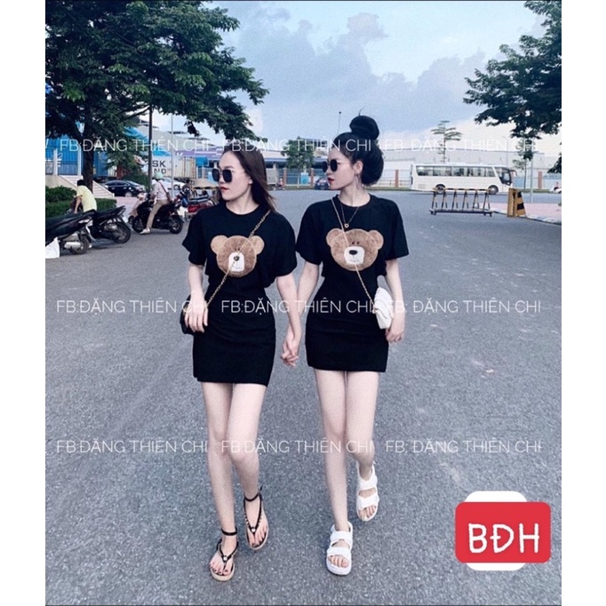 Váy body gấu đen siêu hot tôn dáng