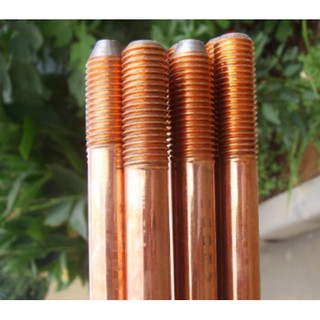 Cọc tiếp địa mạ đồng phi 16 dài 2.4m- Loại tốt