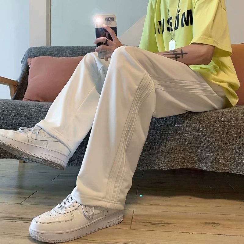 Quần dài thể thao dáng rộng phong cách hip hop Hàn Quốc cao cấp thời trang cho nam - size S-3Xl
