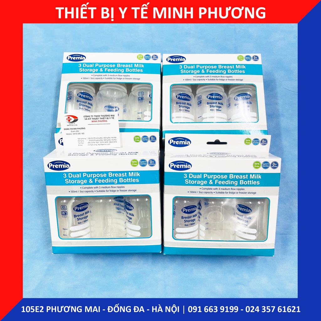 Combo 3 bình trữ sữa 2 trong 1 cao cấp