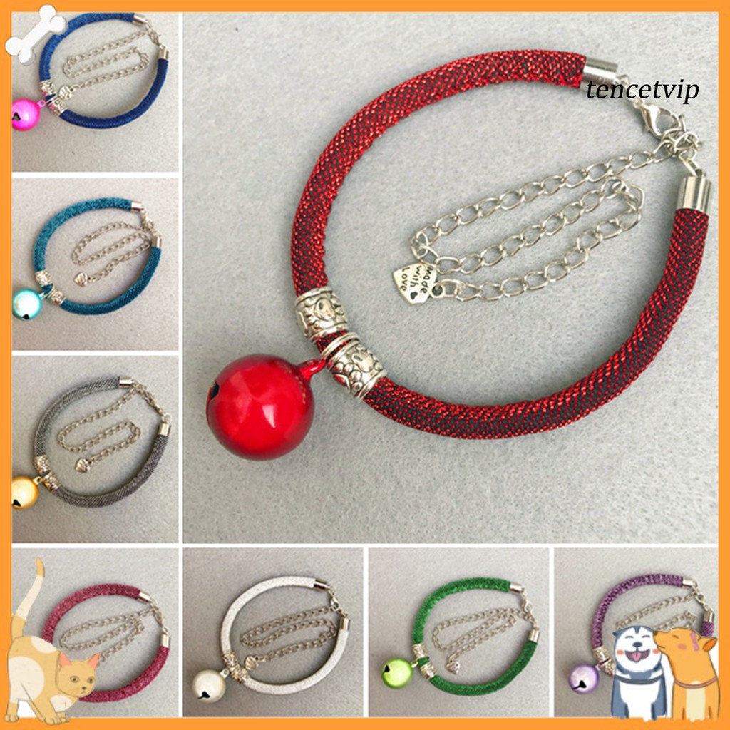 Vòng cổ mặt dây gắn chuông thời trang dễ thương cho thú cưng