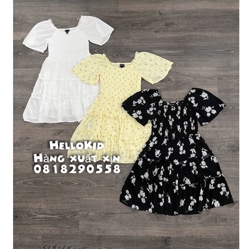 V285 - Váy smock rayon bé gái