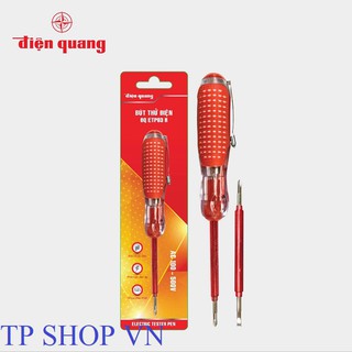 Bút thử điện Điện Quang ĐQ ETP03 R ( 2 đầu vít, 160 mm, màu đỏ )