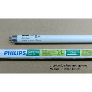 Combo 10 Bóng đèn huỳnh quang T5 Philips Essential 14W/865 0.6m