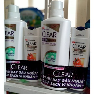 Dầu Gội Clear Bạc Hà 630g