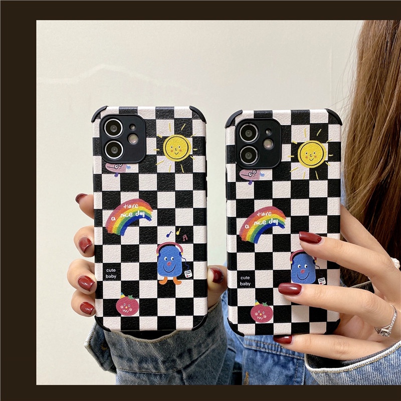 Ốp điện thoại da họa tiết mặt trời cho IPHONE 13 12 11 PRO MAX IPHONE 6 6S 7 8 PLUS IPHONE X XR XS MAX