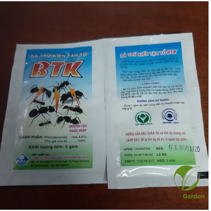 Thuốc trừ kiến BTK, Bả trừ kiến tận gốc BTK (5g)