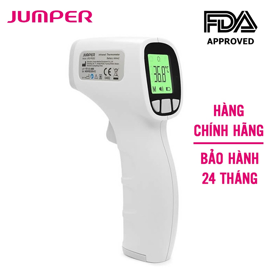 Nhiệt kế hồng ngoại không tiếp xúc thông minh Jumper JPD-FR202