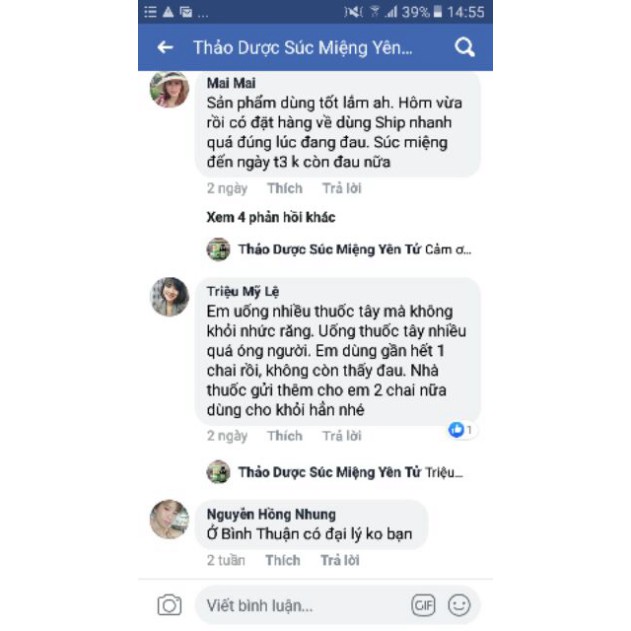 THẢO DƯỢC SÚC MIỆNG YÊN TỬ