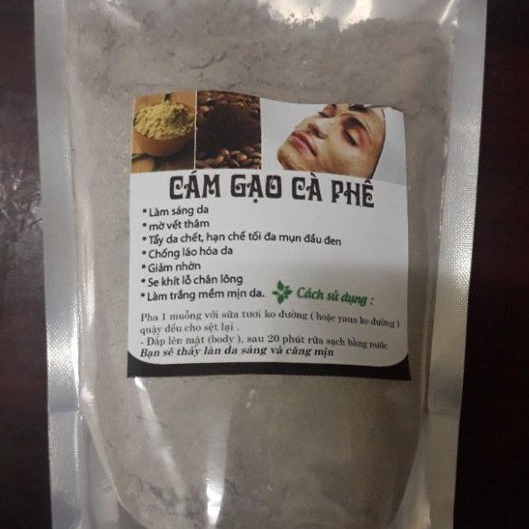 Cám gạo cà phê gói 500g handmade