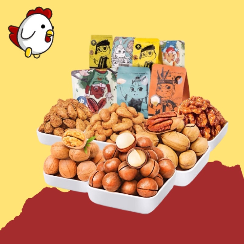 THREE SQUIRRELS  Ba Con Sóc Túi Hạt Ăn Vặt Dinh Dưỡng