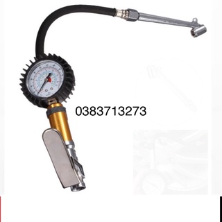 Tay bơm lốp có đồng hồ hàng cao cấp