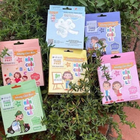 [Hộp 10 chiếc] Khẩu trang cho bé -Khẩu trang Mầm chồi lá bảo vệ sức khoẻ trẻ nhỏ an toàn tuyệt đối