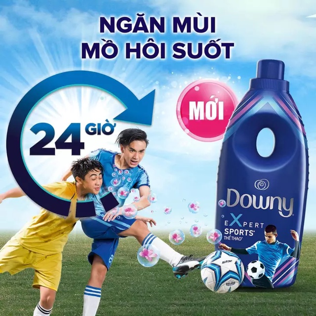 Nước xả vải Downy Expert Thể Thao đậm đặc 2.4L