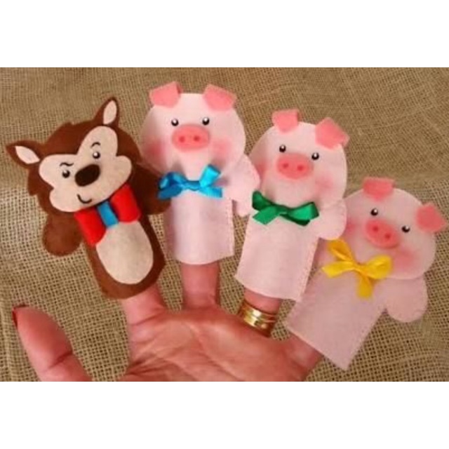 Rối ngón tay 3 chú heo con