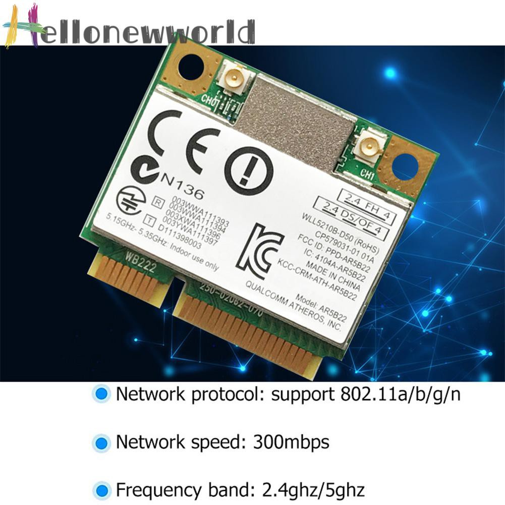 Bộ Chuyển Đổi Wifi Không Dây 300mbps Pci-E 2.4g / 5g Bluetooth 4.0 | BigBuy360 - bigbuy360.vn