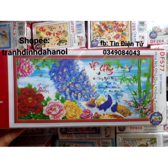 Tranh đính đá vợ chồng