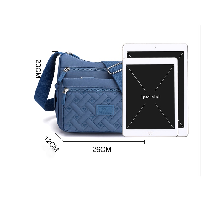 Túi Vải Canvas Đeo Vai Thêu Họa Tiết Xinh Xắn Thời Trang Cho Nữ