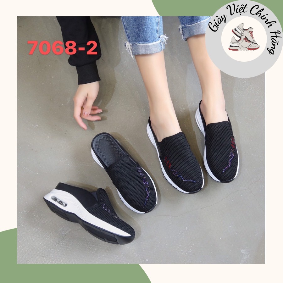 Sục thể thao nữ QC ❤️FREESHIP❤️ Giày sapo cao cấp xỏ chân đế hơi 5cm siêu nhẹ (7068-2, 2003-9)