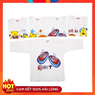 Combo 5 Áo cài vai tay dài trắng Nanio