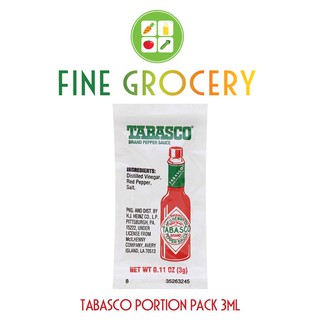 Combo 20 túi Sốt Ớt Đỏ Hiệu Tabasco 3ml