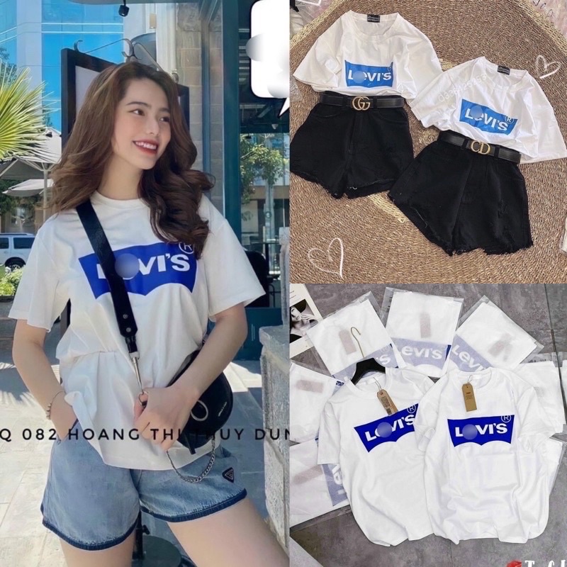 Áo Thun Nữ Form Rộng Cổ Tròn Ngắn Tay Cotton Giấy Chất Liệu Co Giãn | BigBuy360 - bigbuy360.vn